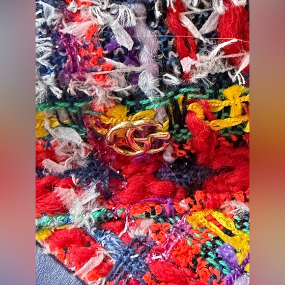 Gucci Multicolor Tweed Baseball Cap Hat Size L Adjustable Full Set - Picture 4 of 14